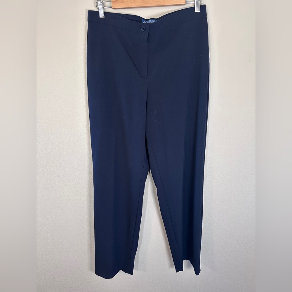 Vintage Solutions by Harve Benard Women’s Navy Blue Dress Pants trousers size 12